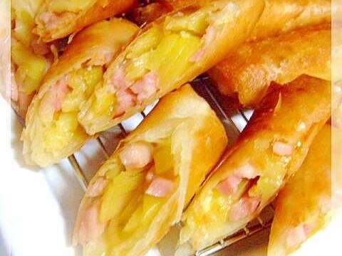 ベーコンポテトのチーズ春巻き レシピ 作り方 By ねうしとら子 楽天レシピ